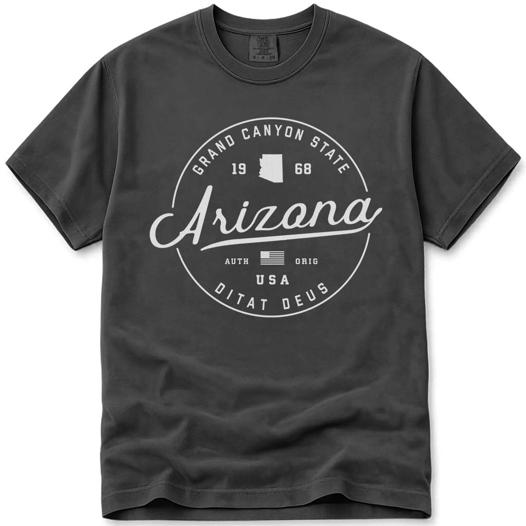Arizona T Shirt, The Grand Canyon State - Pepper