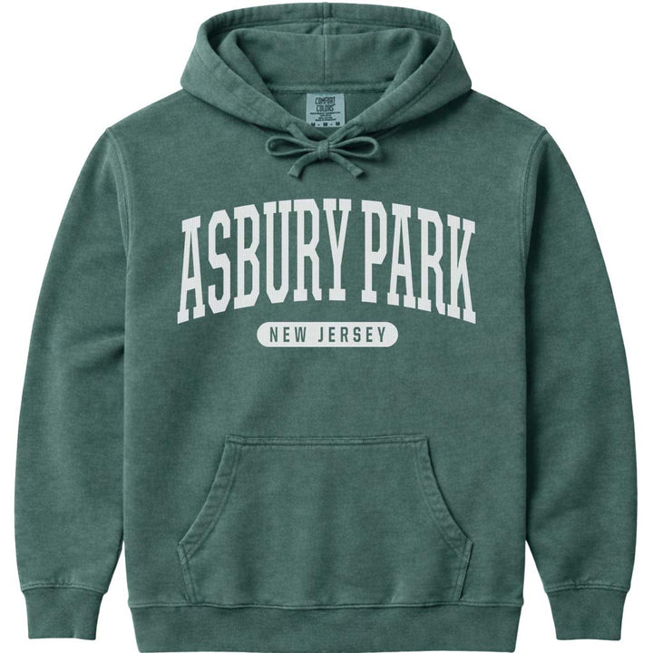 Asbury Park New Jersey Hoodie - Blue Spruce