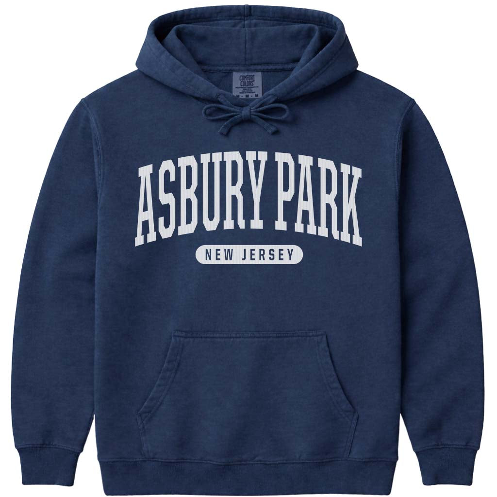 Asbury Park New Jersey Hoodie - Navy