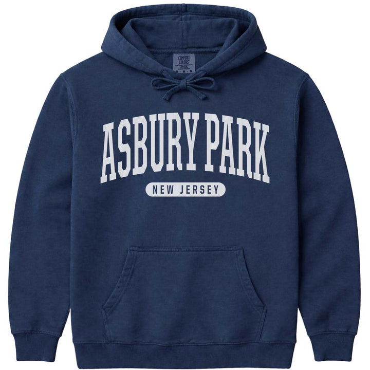 Asbury Park New Jersey Hoodie - Navy