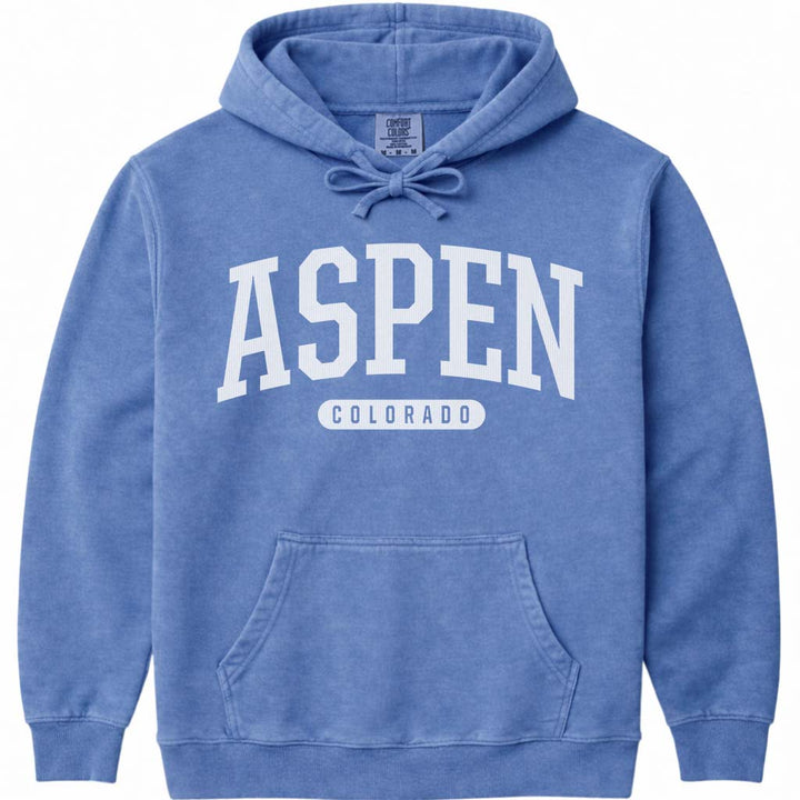 Aspen Colorado Hoodie - Flo Blue