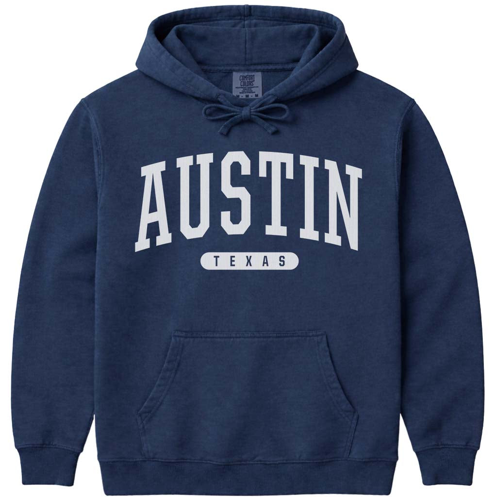 Austin Texas Hooded Sweatshirt - Navy