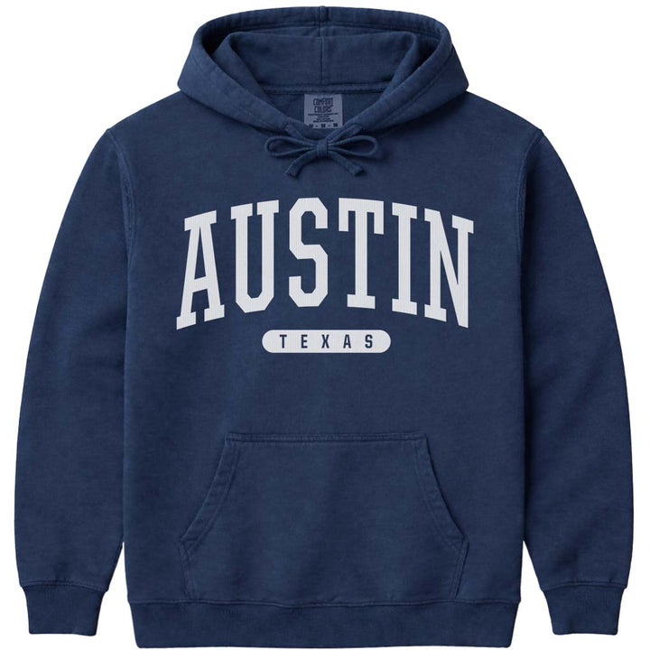 Austin Texas Hooded Sweatshirt - Navy