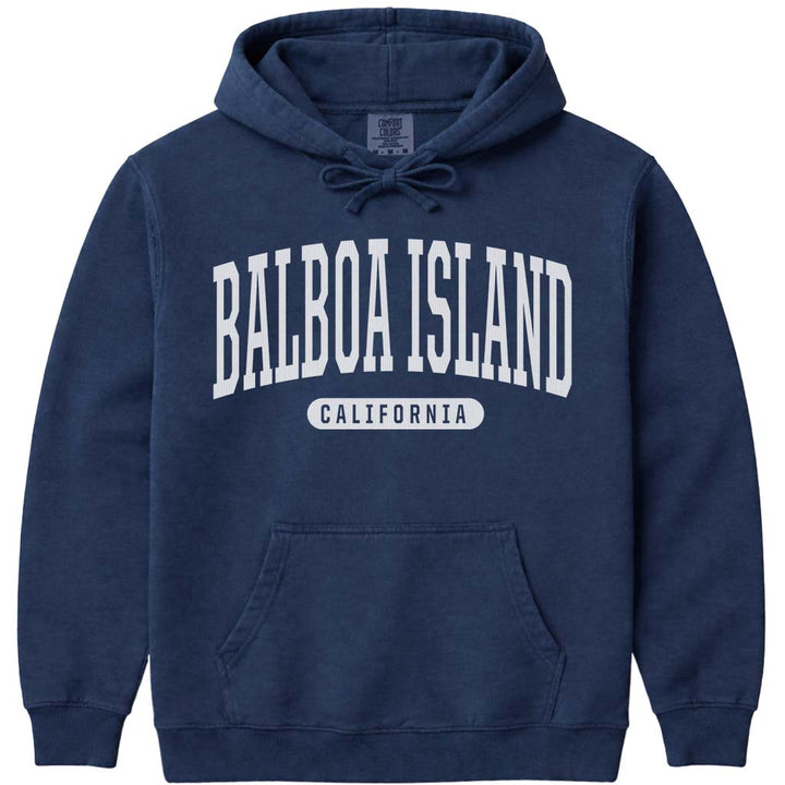 Balboa Island California Hooded Sweatshirt - Navy