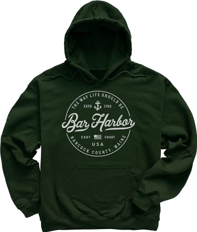 Bar Harbor Vacation Souvenir Hoodie