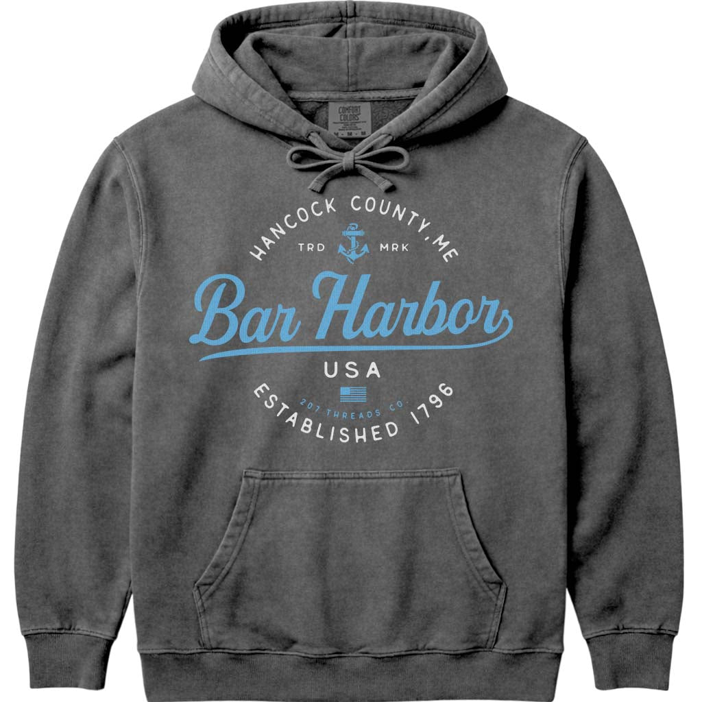 Bar Harbor Maine Vacation Hoodie - Pepper