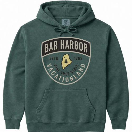 Bar Harbor Guide Badge Hooded Sweatshirt
