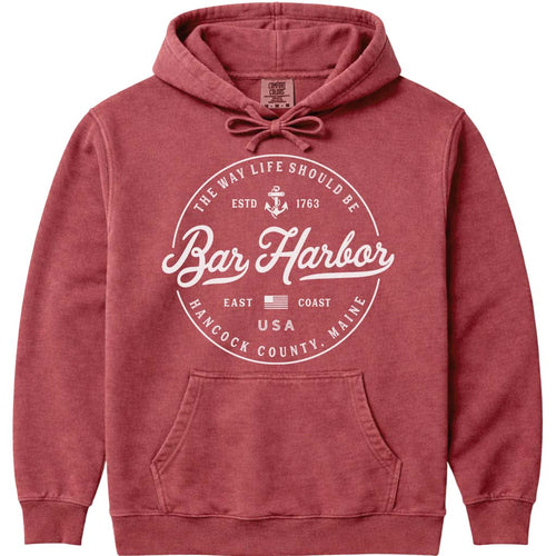 Bar Harbor Vacation Souvenir Hoodie