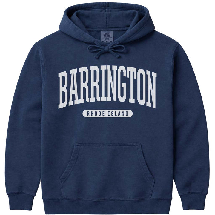 Barrington Rhode Island Hoodie Sweatshirt - Navy
