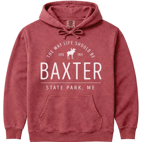 Baxter State Park Moose Icon Pullover Hoodie