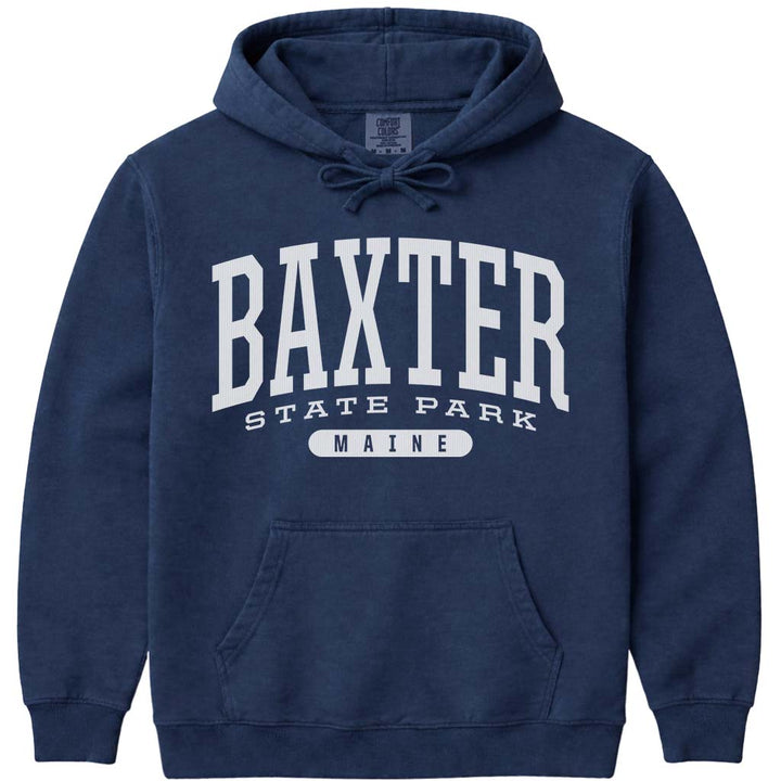 Vintage College Baxter State Park Hoodie - Navy