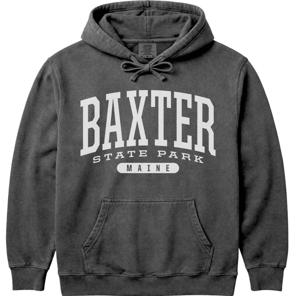 Vintage College Baxter State Park Hoodie - Pepper