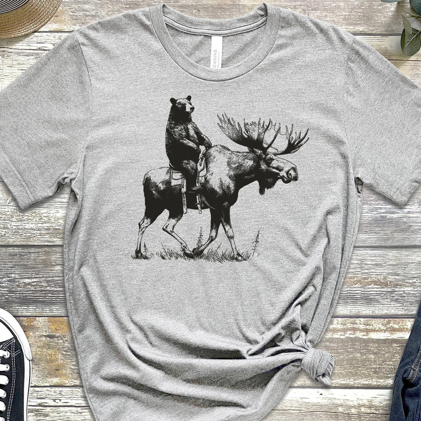 Bear Back Moose Rides T-Shirt