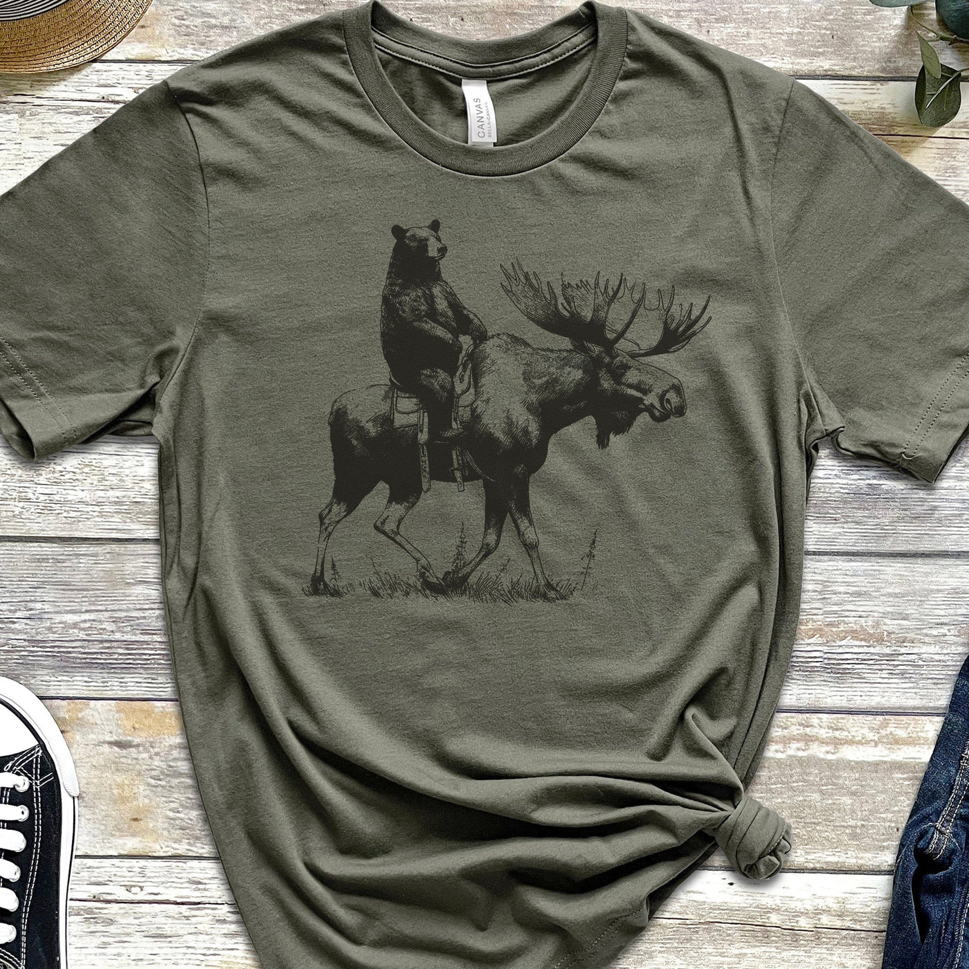 Bear Back Moose Rides T-Shirt