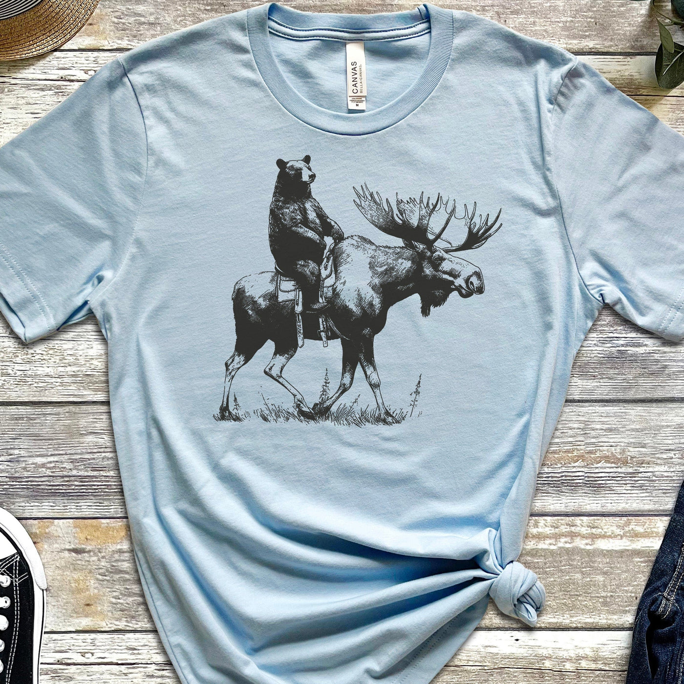 Bear Back Moose Rides T-Shirt