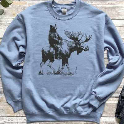 Bear Back Moose Rides Sweatshirt