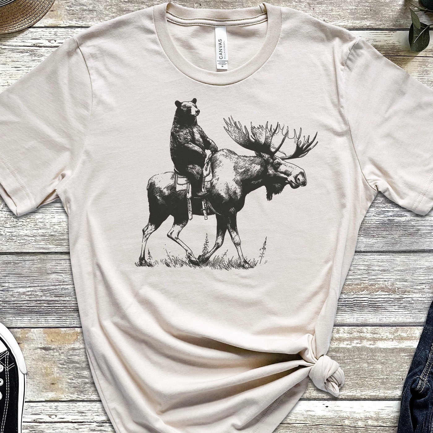 Bear Back Moose Rides T-Shirt