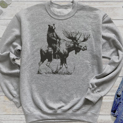 Bear Back Moose Rides Sweatshirt