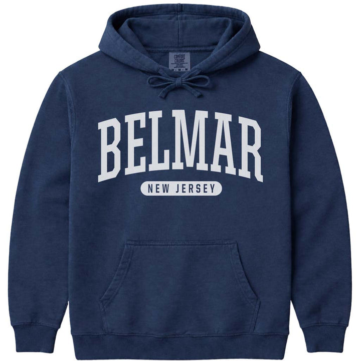 Belmar New Jersey Hoodie Sweatshirt - Navy