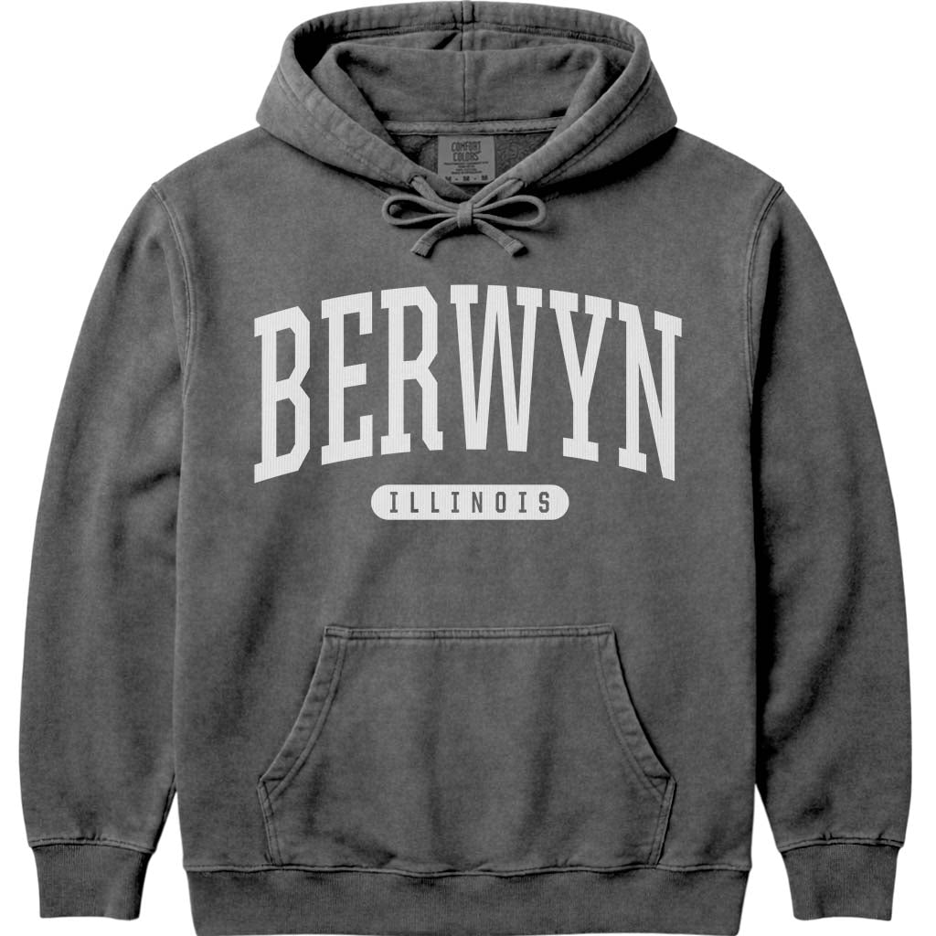 Berwyn Illinois Hoodie - Pepper