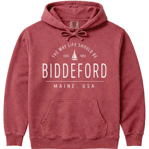 Biddeford Maine Sailboat Sweatshirt