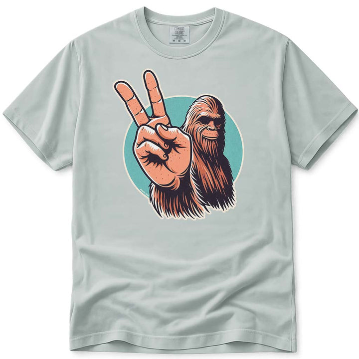 Bigfoot Peace Sign Sasquatch T-Shirt - Bay
