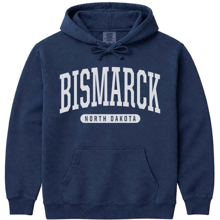 Bismarck North Dakota Sweatshirt Hoodie - Navy