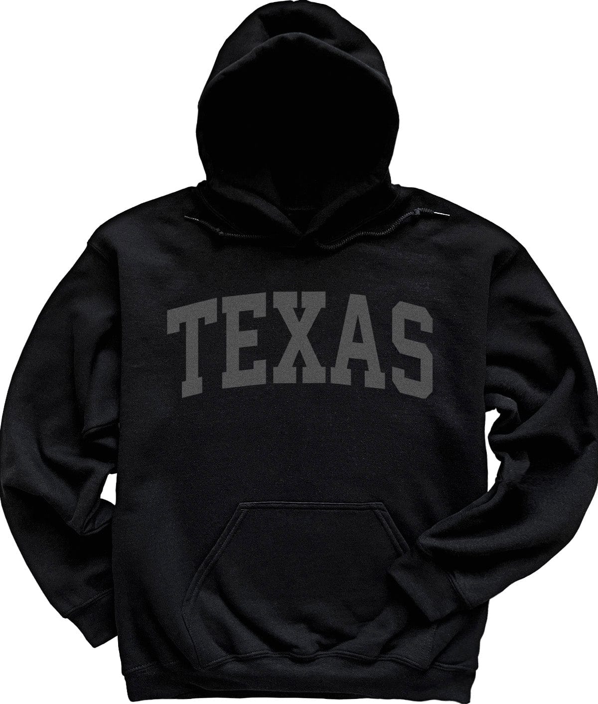 Black on Black Texas Hoodie