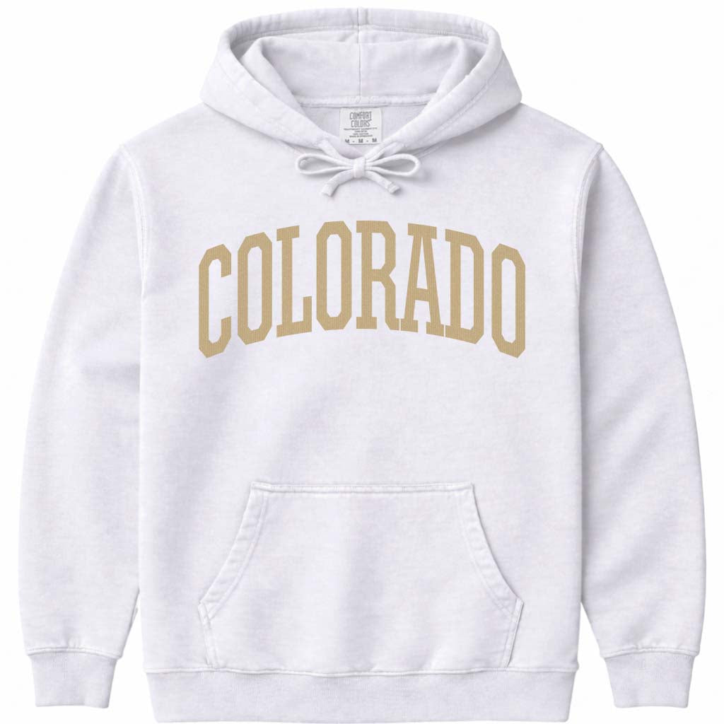 Black & Gold Colorado Buffs Hoodie - White