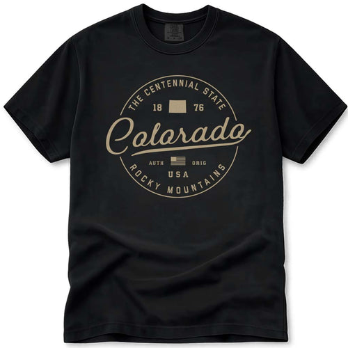 Black & Gold Colorado Vacation Shirt