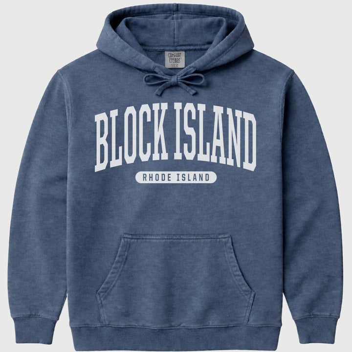 Block Island Hoodie Sweatshirt - Denim