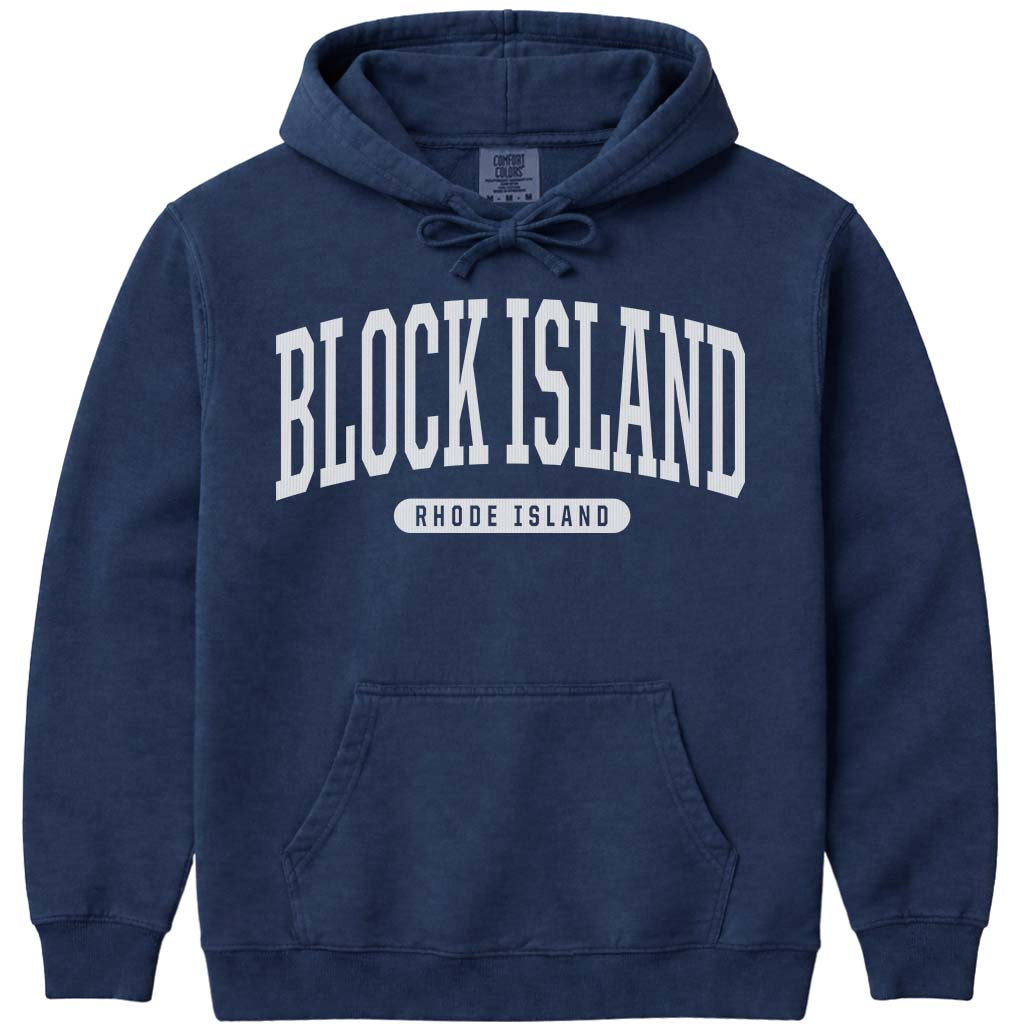 Block Island Hoodie Sweatshirt - Navy