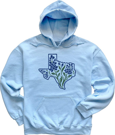 Bluebonnet Texas Hoodie Womens