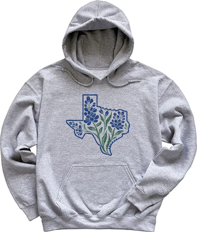 Bluebonnet Texas Hoodie Womens