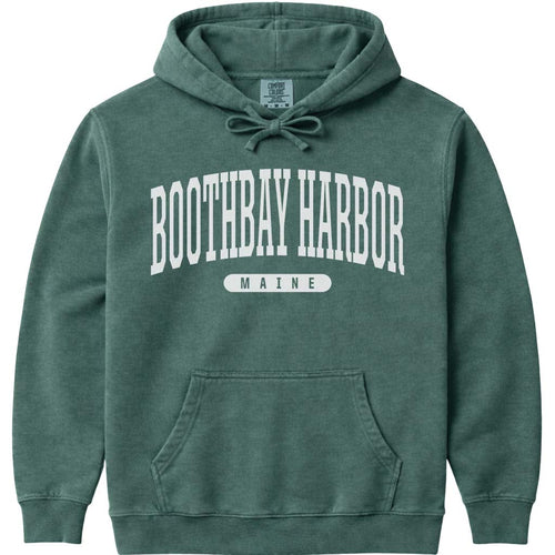 Vintage College Boothbay Harbor Maine Hoodie
