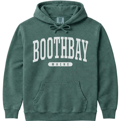 Vintage College Boothbay Maine Hooded Sweatshirt