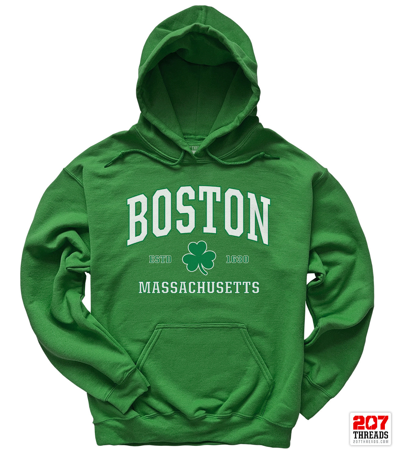 Irish Boston Hoodie - St. Patrick's Day Boston Hooded Sweatshirt