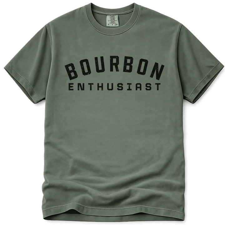 Bourbon Enthusiast Dad T-Shirt - Moss