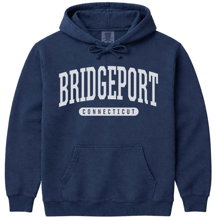 Bridgeport Connecticut Hooded Sweatshirt - Navy