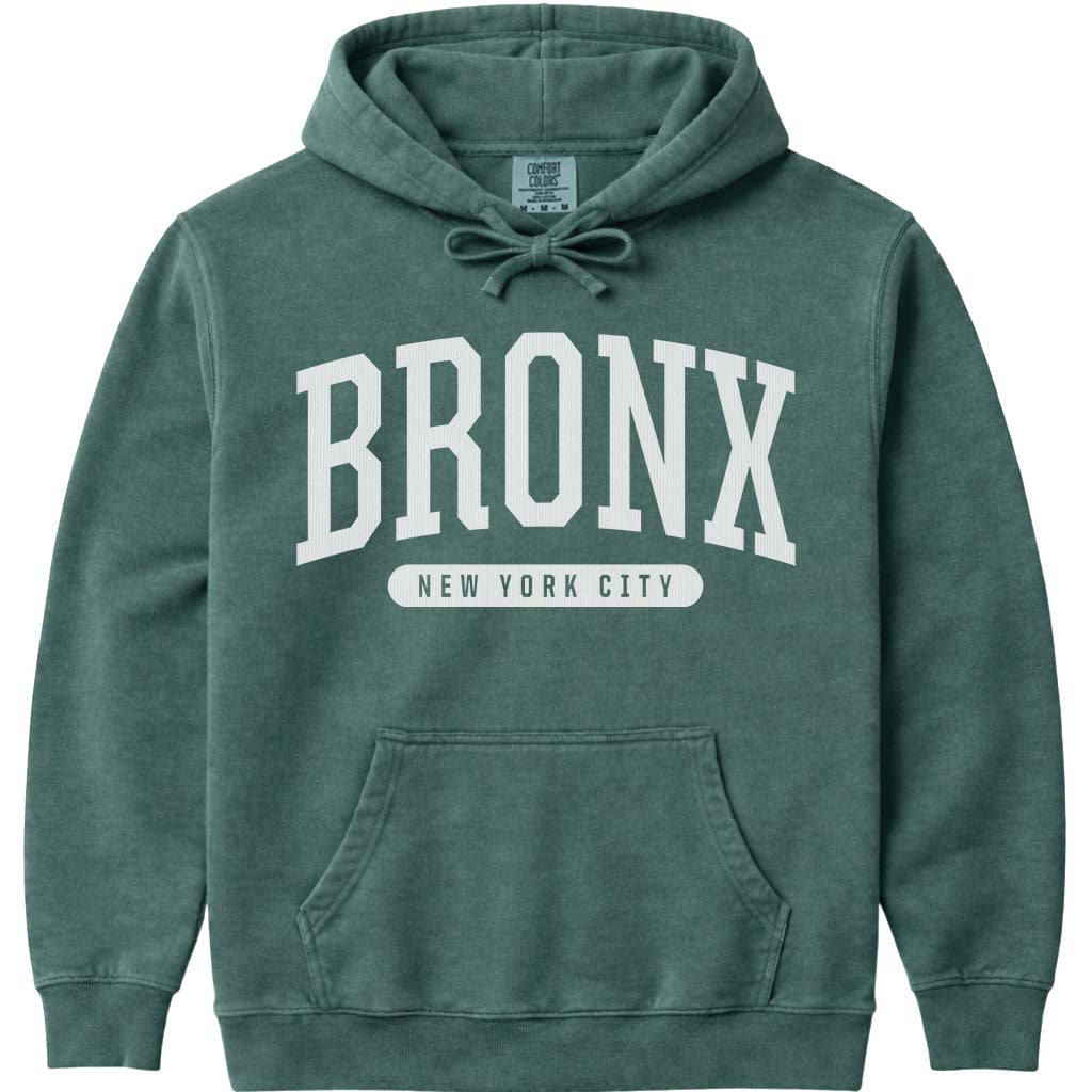Bronx New York Hooded Sweatshirt - Blue Spruce