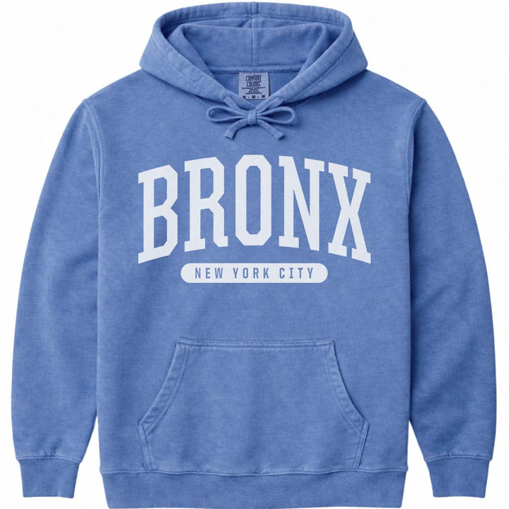 Bronx New York Hooded Sweatshirt - Flo Blue
