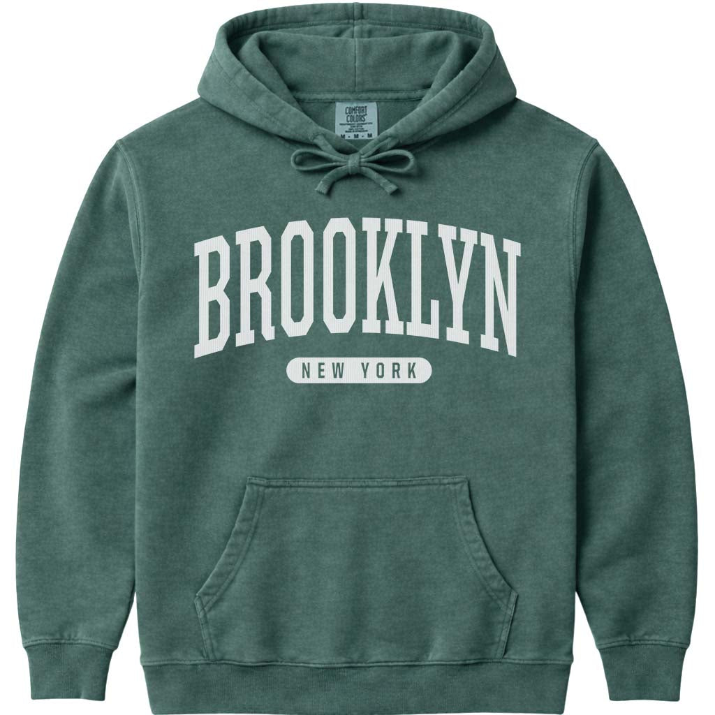 Brooklyn New York Hoodie - Blue Spruce