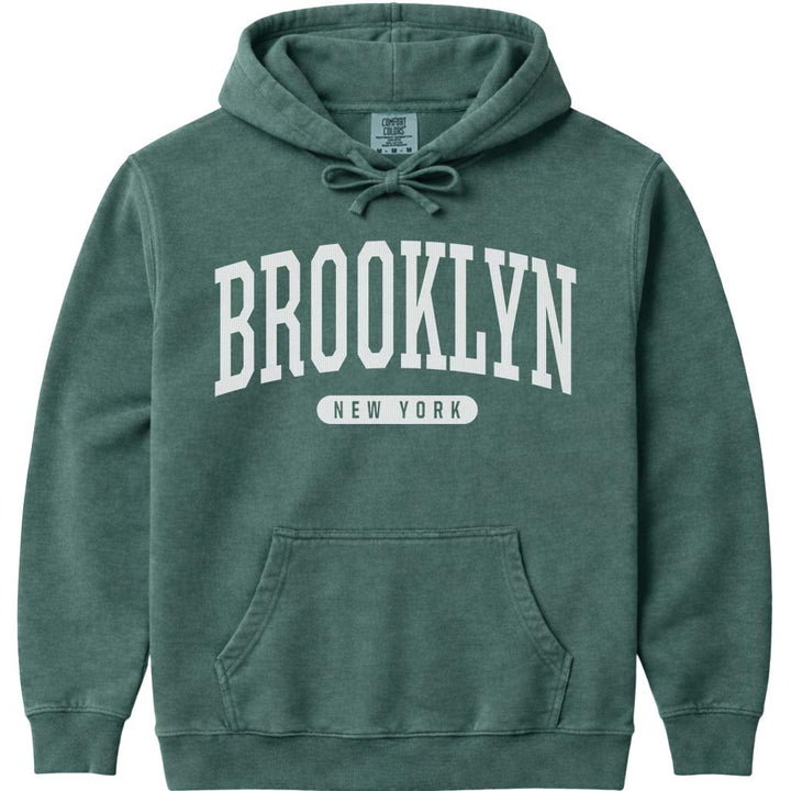 Brooklyn New York Hoodie - Blue Spruce