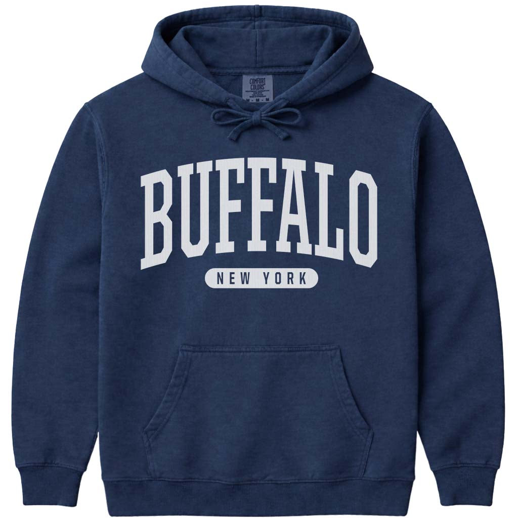 Buffalo New York Hooded Sweatshirt - Navy