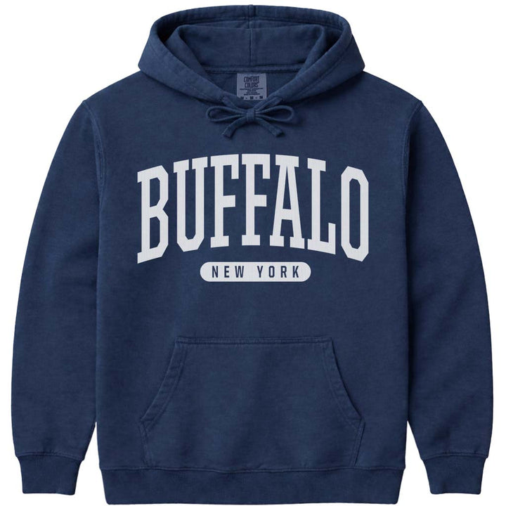 Buffalo New York Hooded Sweatshirt - Navy