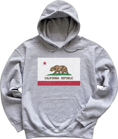 Light Sport Grey California Flag Hoodie