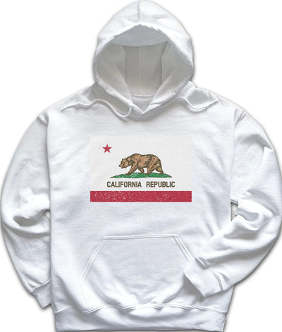 White California Flag Hoodie