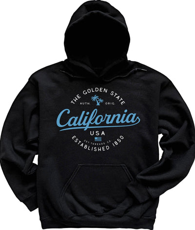 Black California Hooded Sweatshirt