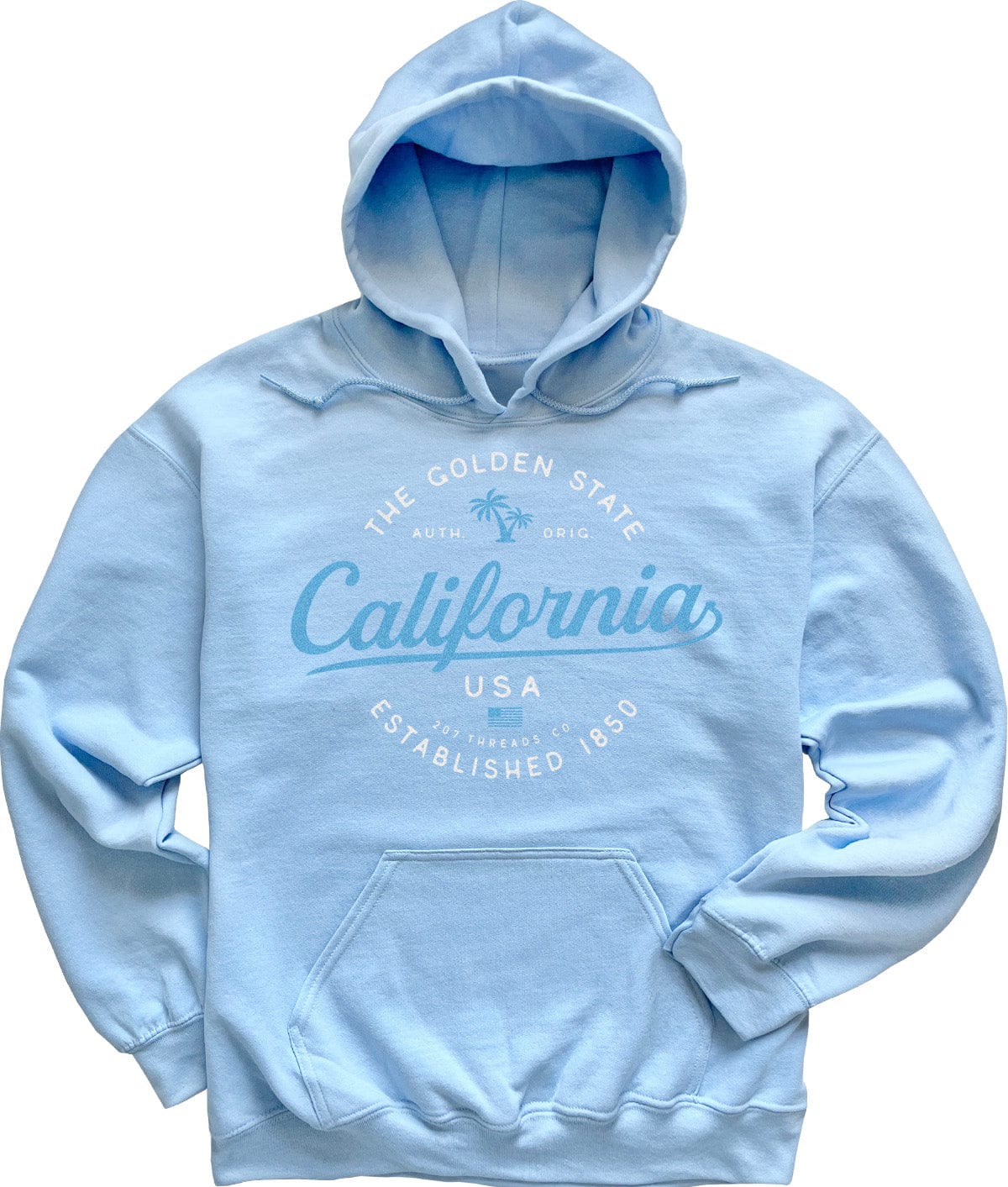 Light Blue California Hooded Sweatshirt