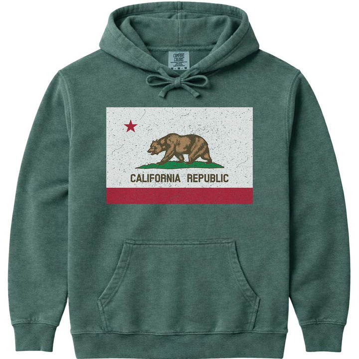 California Flag Hoodie - Blue Spruce
